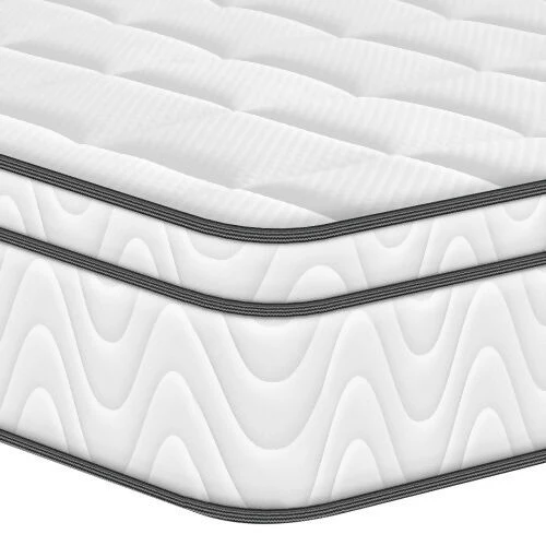 COLCHÓN ORTHOPACK EURO U + CAMA LEO + ALMOHADA COLOR CLASICO TELA COLOR NEGRO 160X190 QUEEN - Image 4