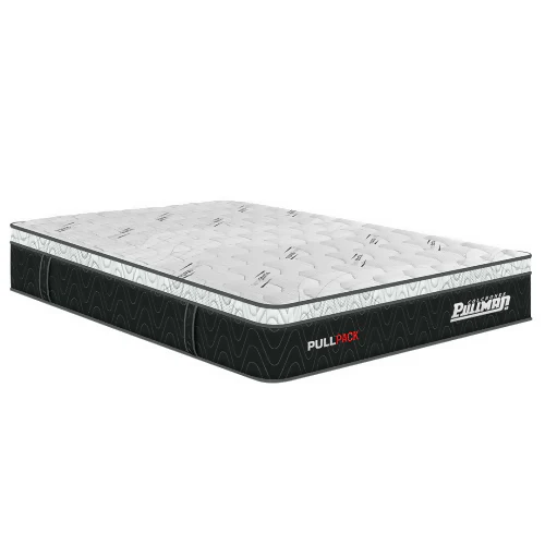 COLCHÓN PULLPACK EURO U BANDA NEGRO 140X190 DOBLE TELA ANTIESTÁTICA