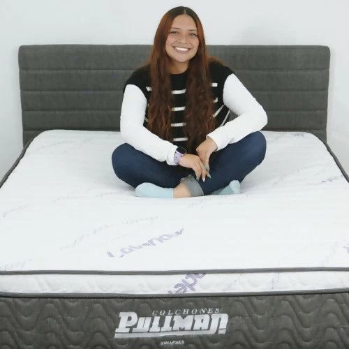 COLCHÓN ROLLPACK EURO U BANDA GRIS 120X190 SEMIDOBLE TELA LAVANDA - Image 8