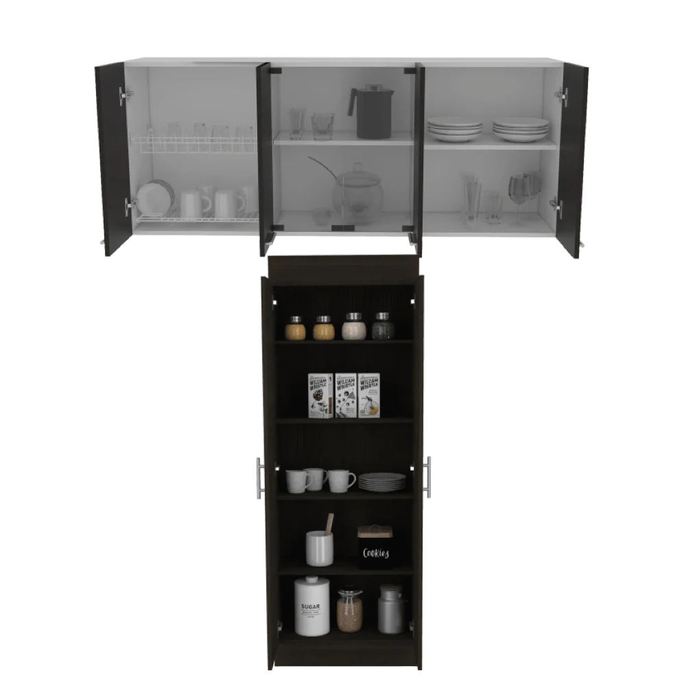 COMBO PARA COCINA ESTARLET, WENGUE, INCLUYE ALACENA Y MUEBLE SUPERIOR DE COCINA - Image 2