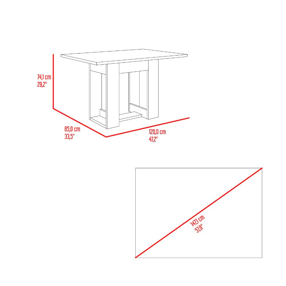 COMBO COMEDOR BEKER , INCLUYE COMEDOR Y 4 SILLAS - Image 11