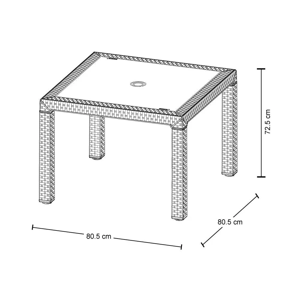 Combo Comedor Eterna (1 Mesa + 4 Sillas Sin Brazos) Negro - Image 5