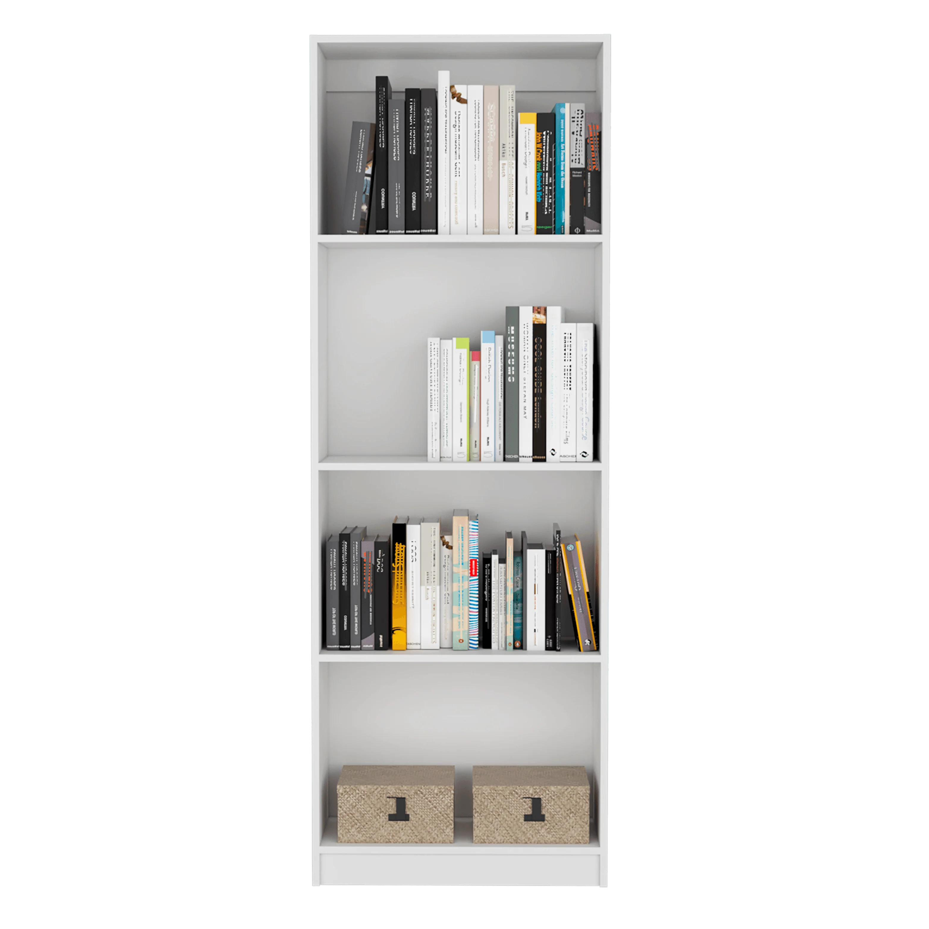 COMBO DE BIBLIOTECAS HOME, BLANCO, INCLUYE DOS BIBLIOTECAS SIN PUERTA - Image 2