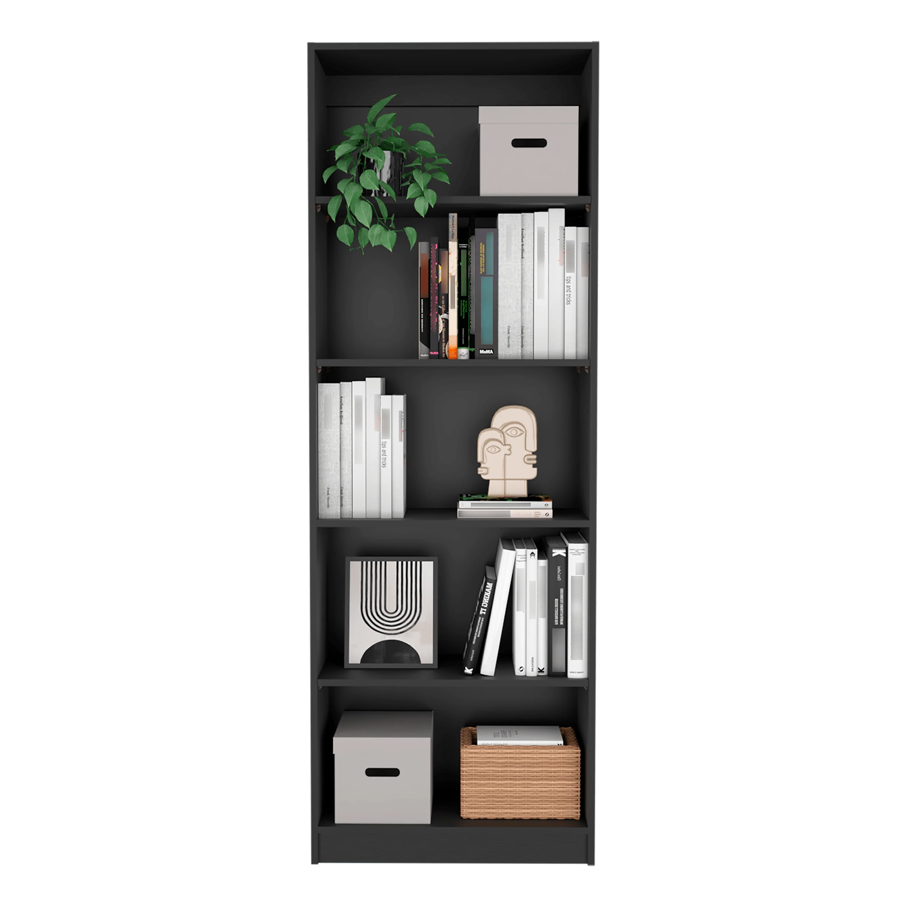 COMBO DE BIBLIOTECAS HOME ECO, WENGUE, INCLUYE DOS BIBLIOTECAS SIN PUERTA. - Image 3