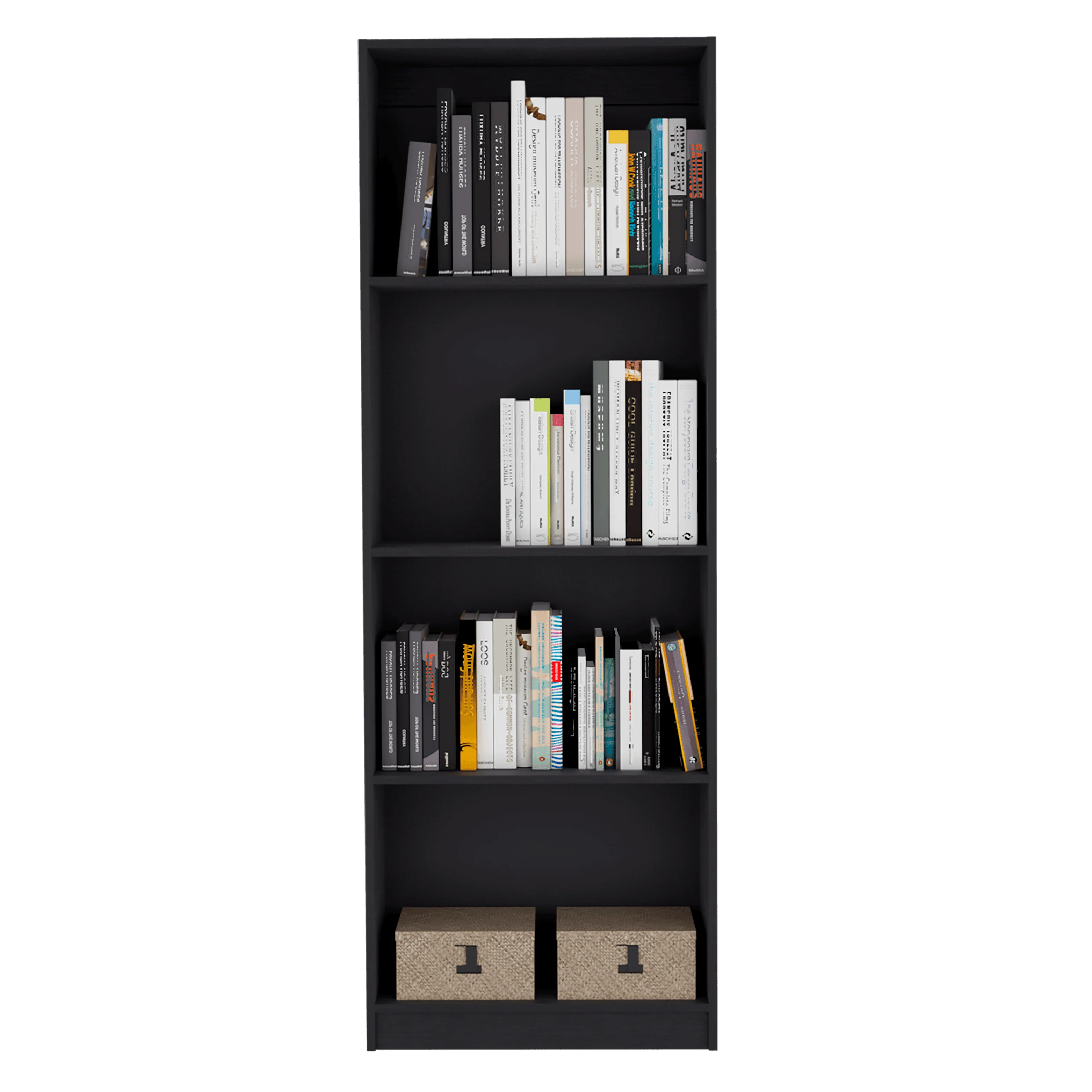 COMBO DE BIBLIOTECAS HOME, WENGUE INCLUYE TRES BIBLIOTECAS SIN PUERTAS - Image 3