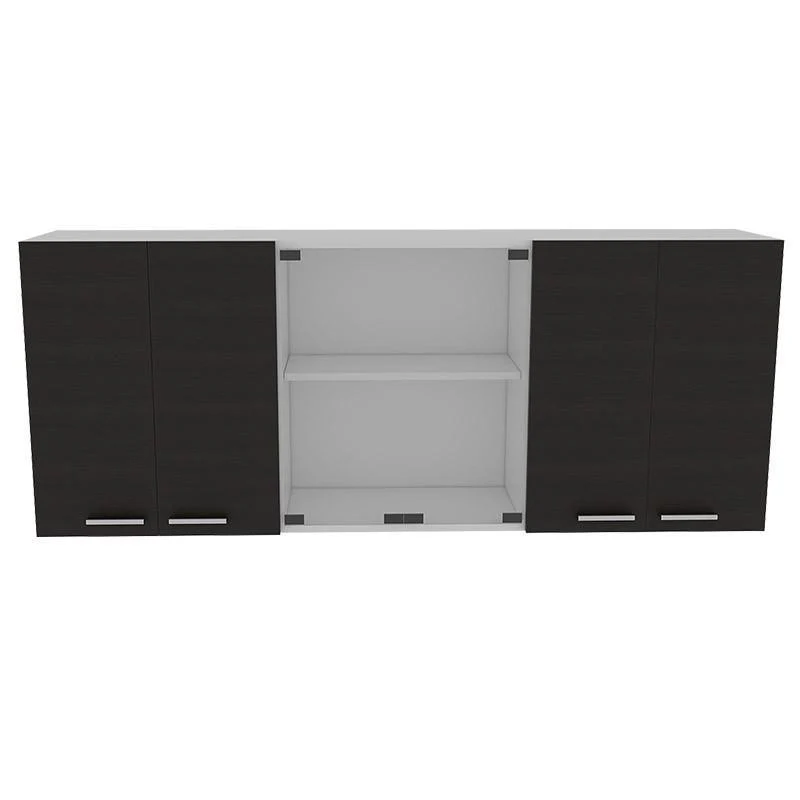 COMBO PARA COCINA DELI, WENGUE Y BLANCO, INCLUYE MÓDULO DE MICROONDAS Y GABINETE SUPERIOR DE COCINA - Image 12