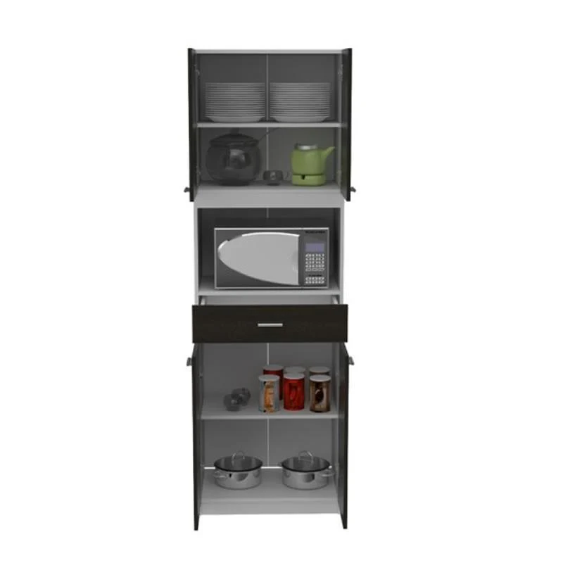 COMBO PARA COCINA DELI, WENGUE Y BLANCO, INCLUYE MÓDULO DE MICROONDAS Y GABINETE SUPERIOR DE COCINA - Image 3