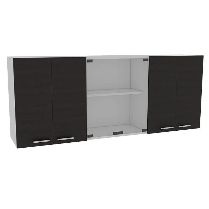 COMBO PARA COCINA DELI, WENGUE Y BLANCO, INCLUYE MÓDULO DE MICROONDAS Y GABINETE SUPERIOR DE COCINA - Image 7