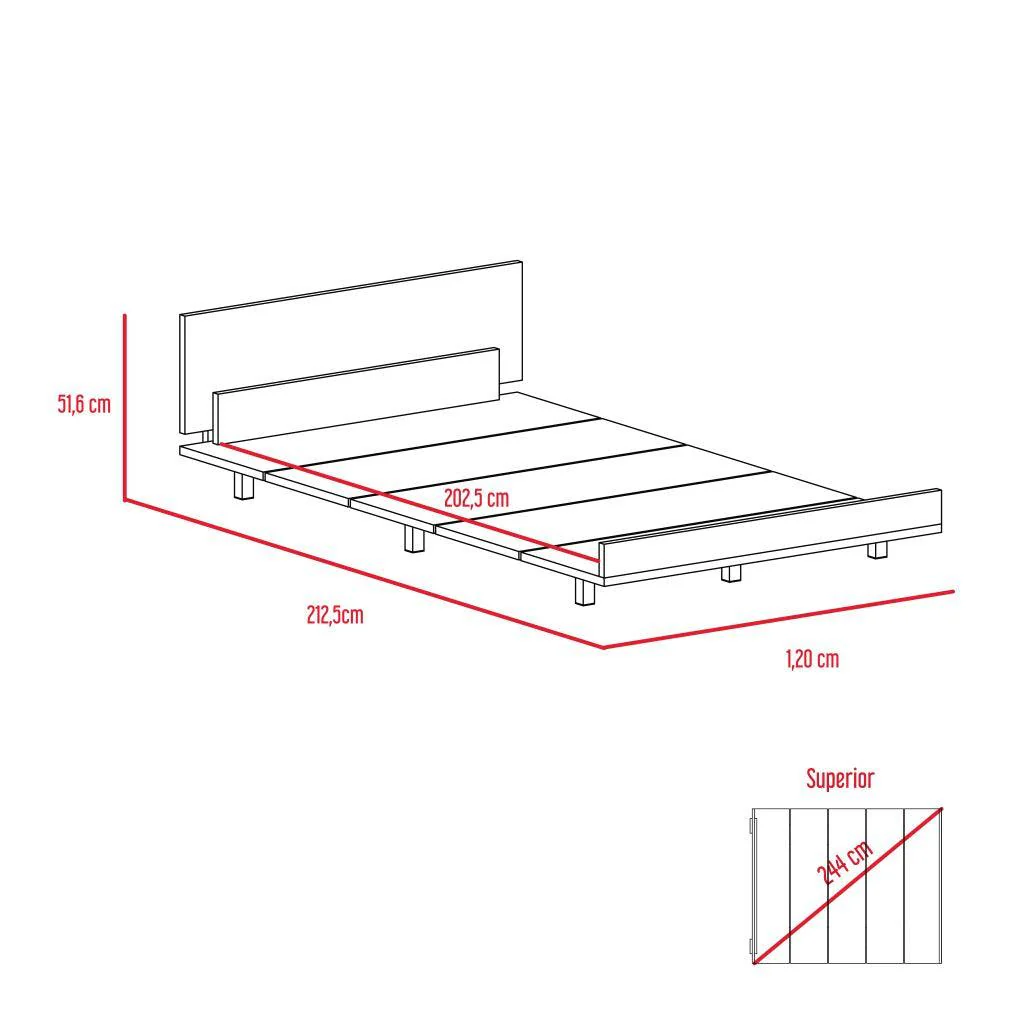 COMBO PARA HABITACIÓN GADEL, INCLUYE CAMA SENCILLA, COLCHÓN Y PROTECTOR - Image 4
