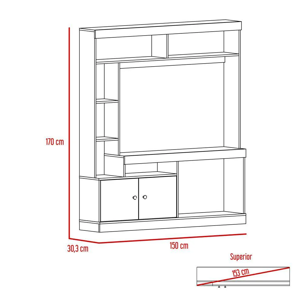 COMBO PARA SALA KAIA, INCLUYE MESA PARA TV Y VITRINA - Image 5