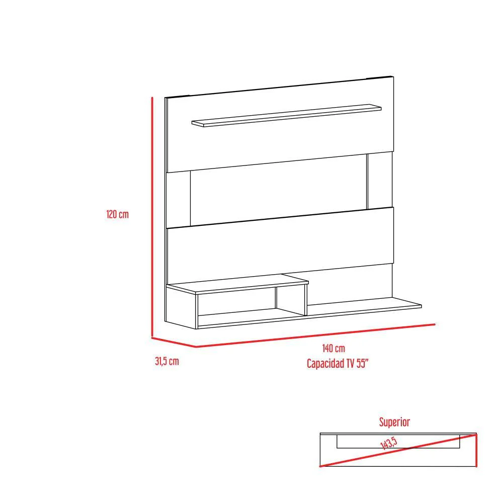 COMBO PARA SALA MAYER, INCLUYE PANEL TV Y MESA AUXILIAR - Image 5