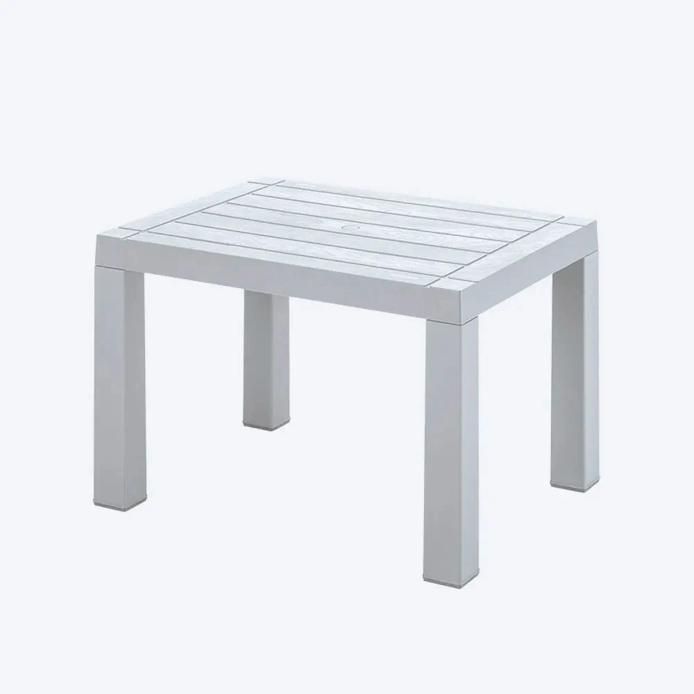 Combo Piscina (2 Camas Asoleadoras + 2 Sillas Playeras + 1 Mesa De Centro Rectangular) Blanco - Image 3