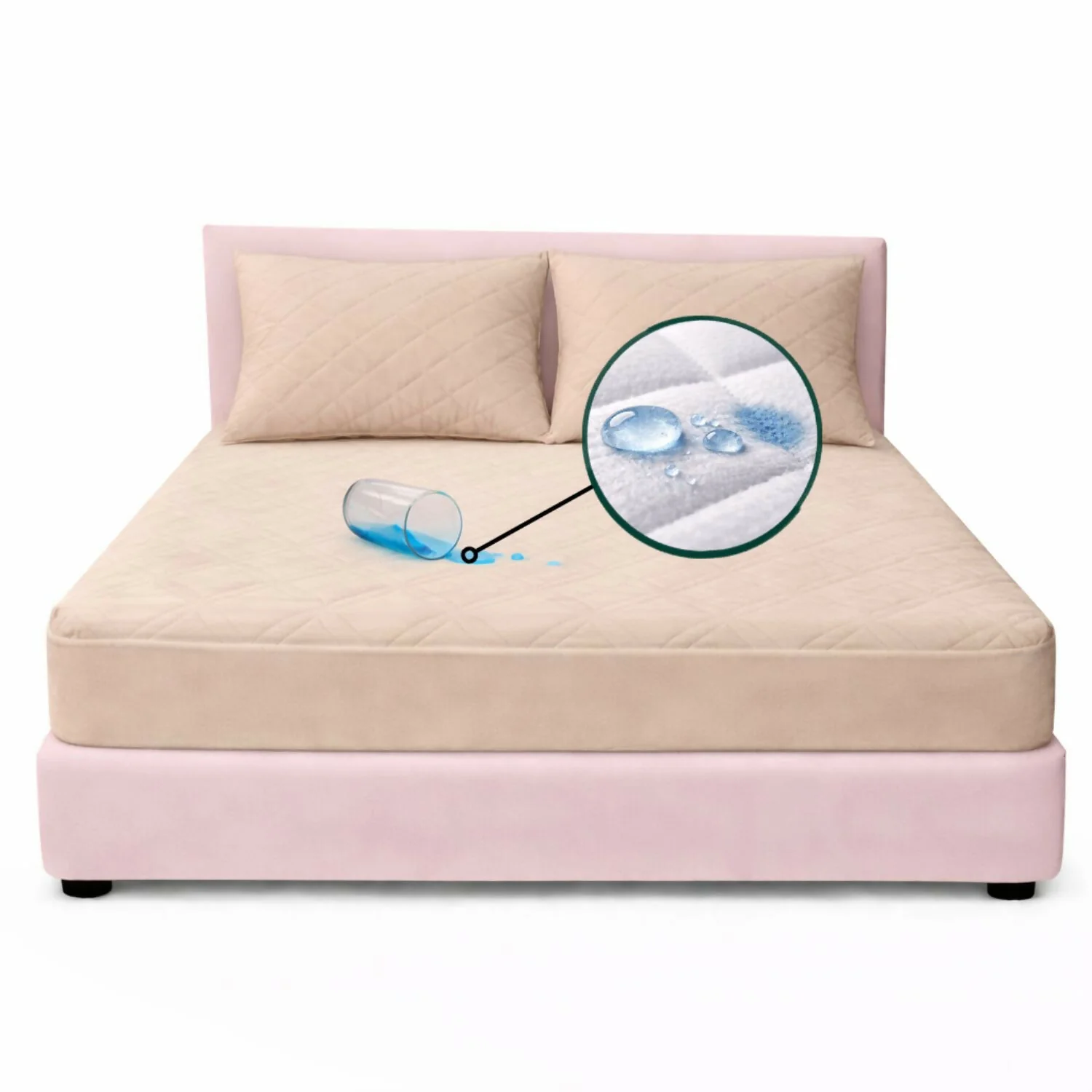 Combo protector colchon king antifluido 200x200cm - Image 2