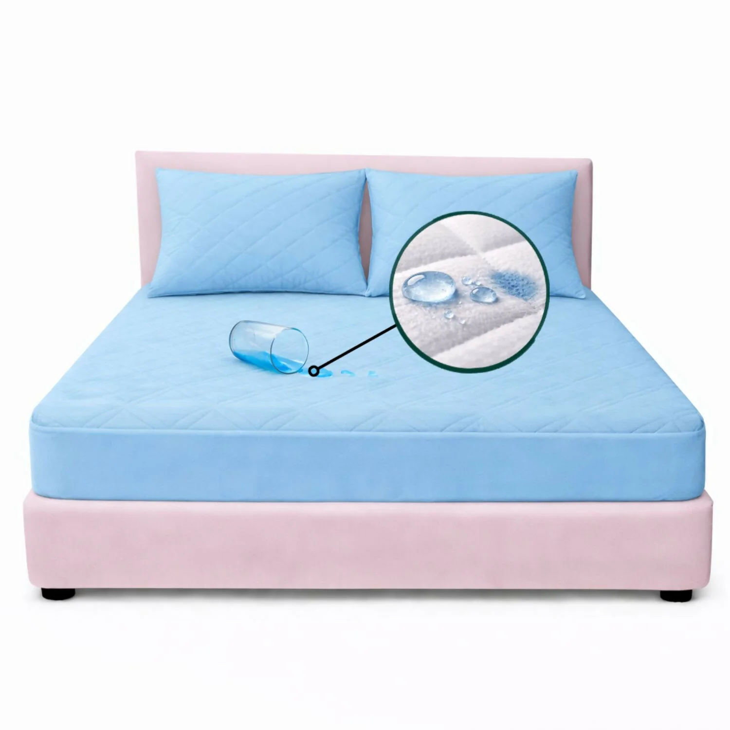 Combo protector colchon king antifluido 200x200cm - Image 4