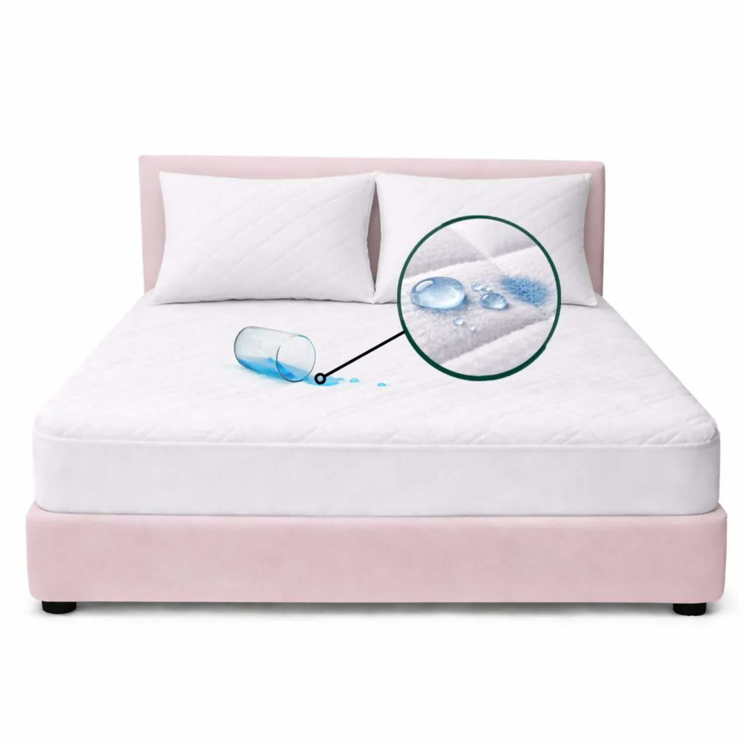 Combo protector colchon queen antifluido 160x190cm - Image 3