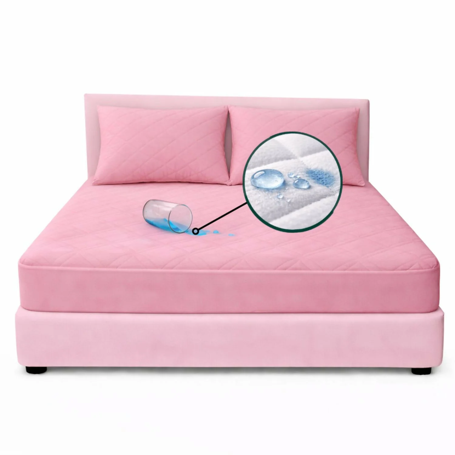Combo protector colchon queen antifluido 160x190cm - Image 9