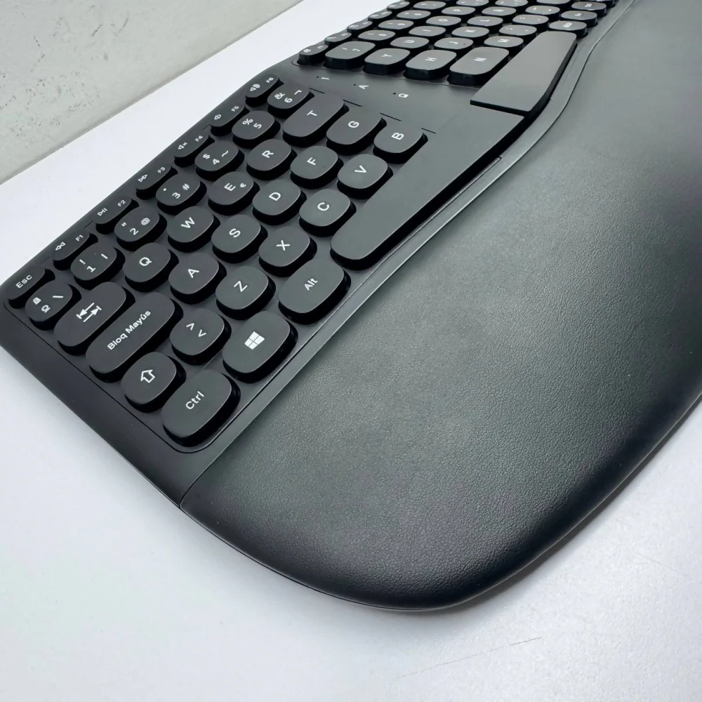 COMBO TECLADO MOUSE INALÁMBRICO ERGONÓMICO RECEPTOR USB WEIB - Image 4