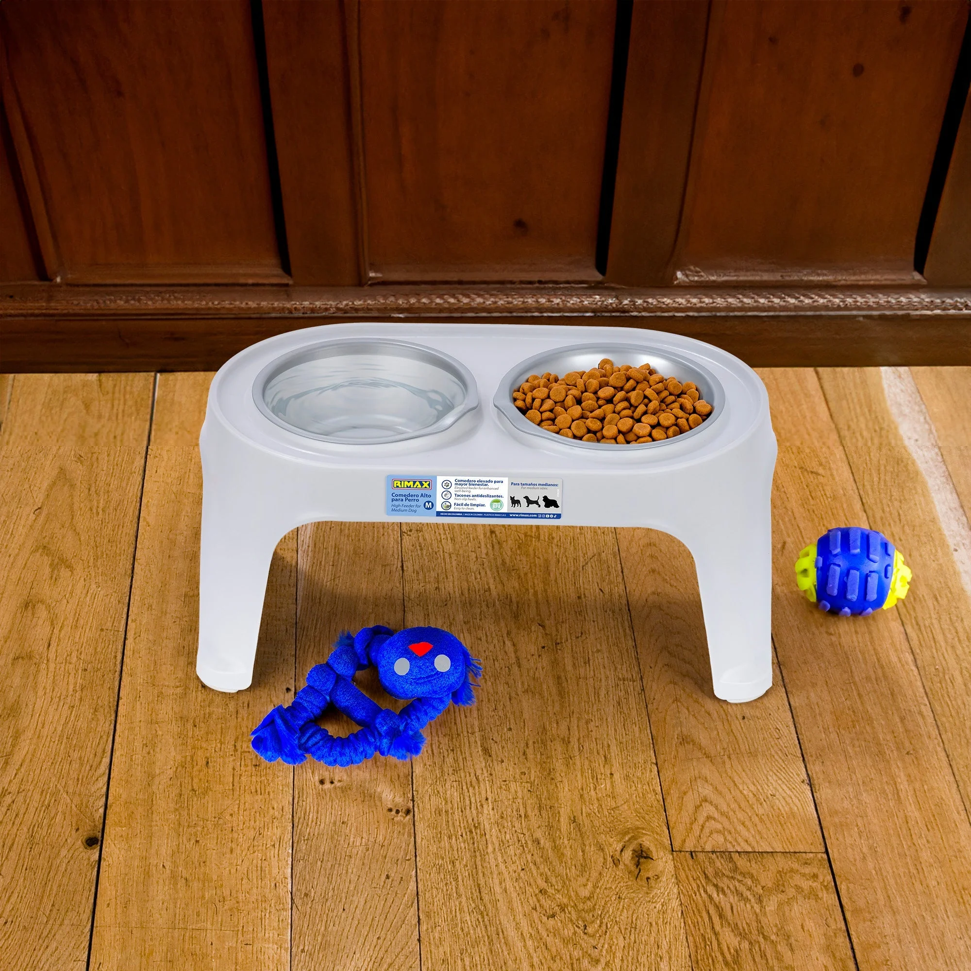 Comedero Alto para Perros Medium Gris Hielo - Image 3