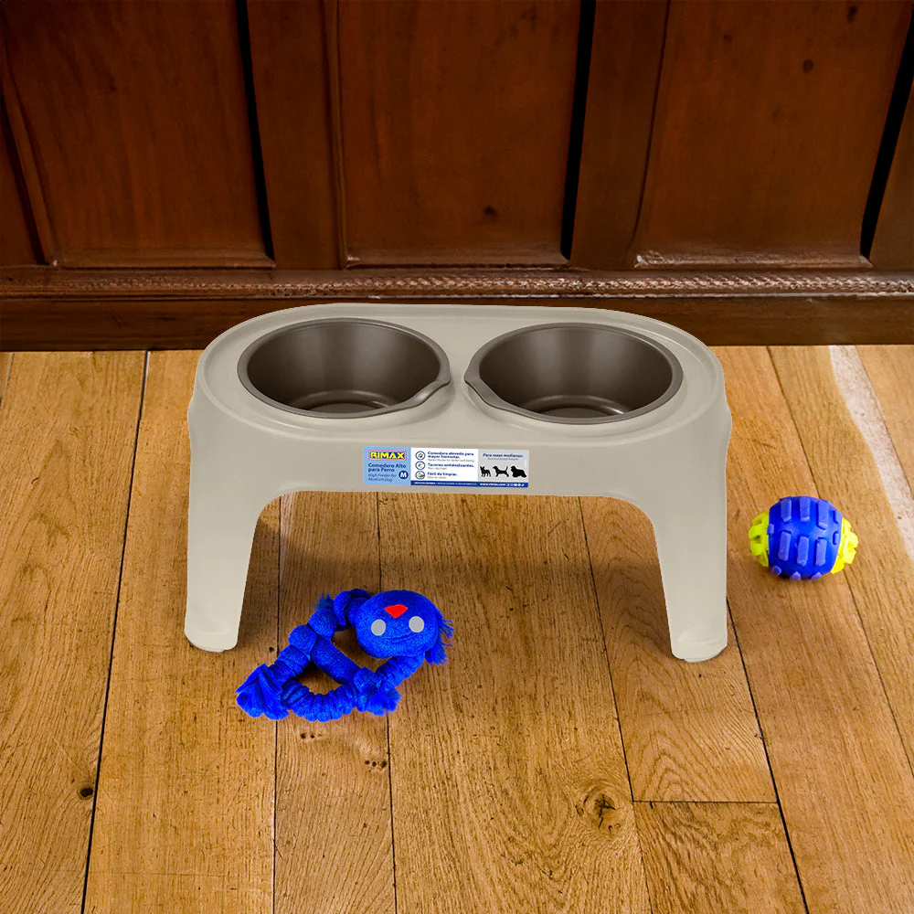 Comedero Alto para Perros Medium Taupe - Image 3
