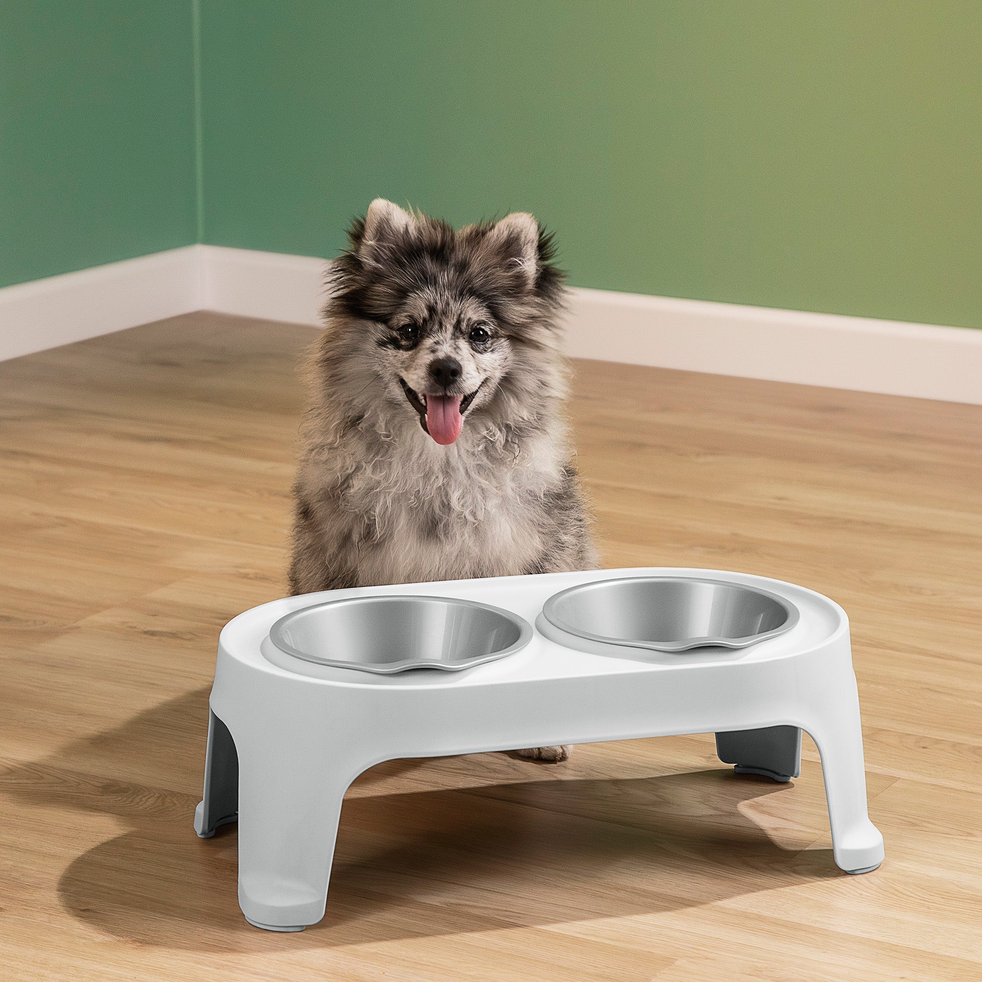 Comedero Alto para Perros Small Gris Hielo - Image 4
