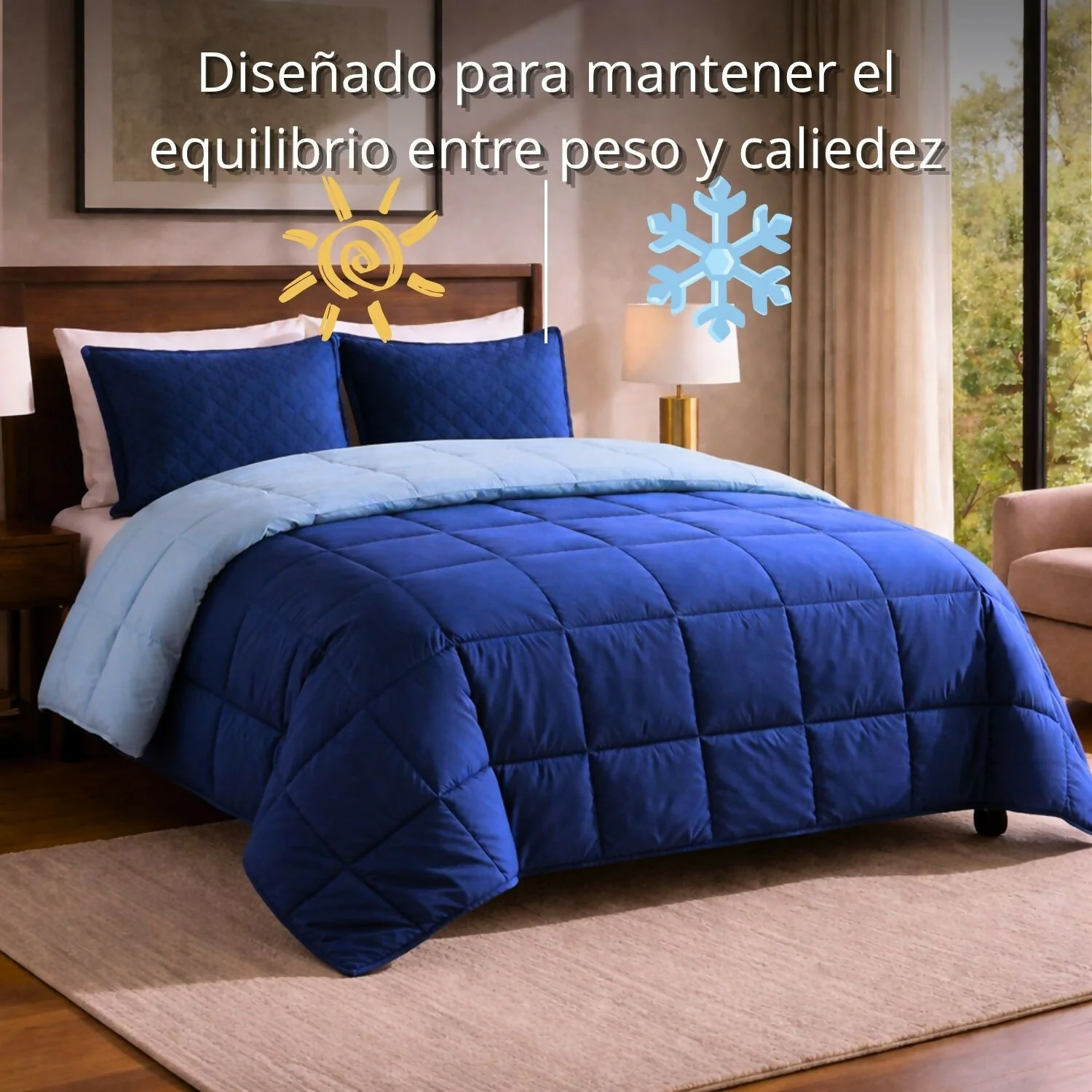 Edredon cubrelecho king doble faz - Image 2