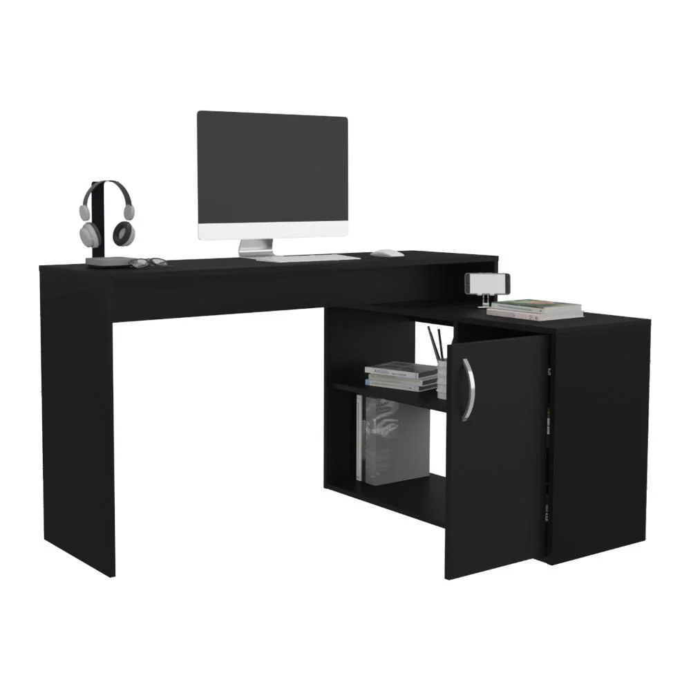 ESCRITORIO EN L AXIS ECO, WENGUE, CON AMPLIO ESPACIO DE TRABAJO - Image 2