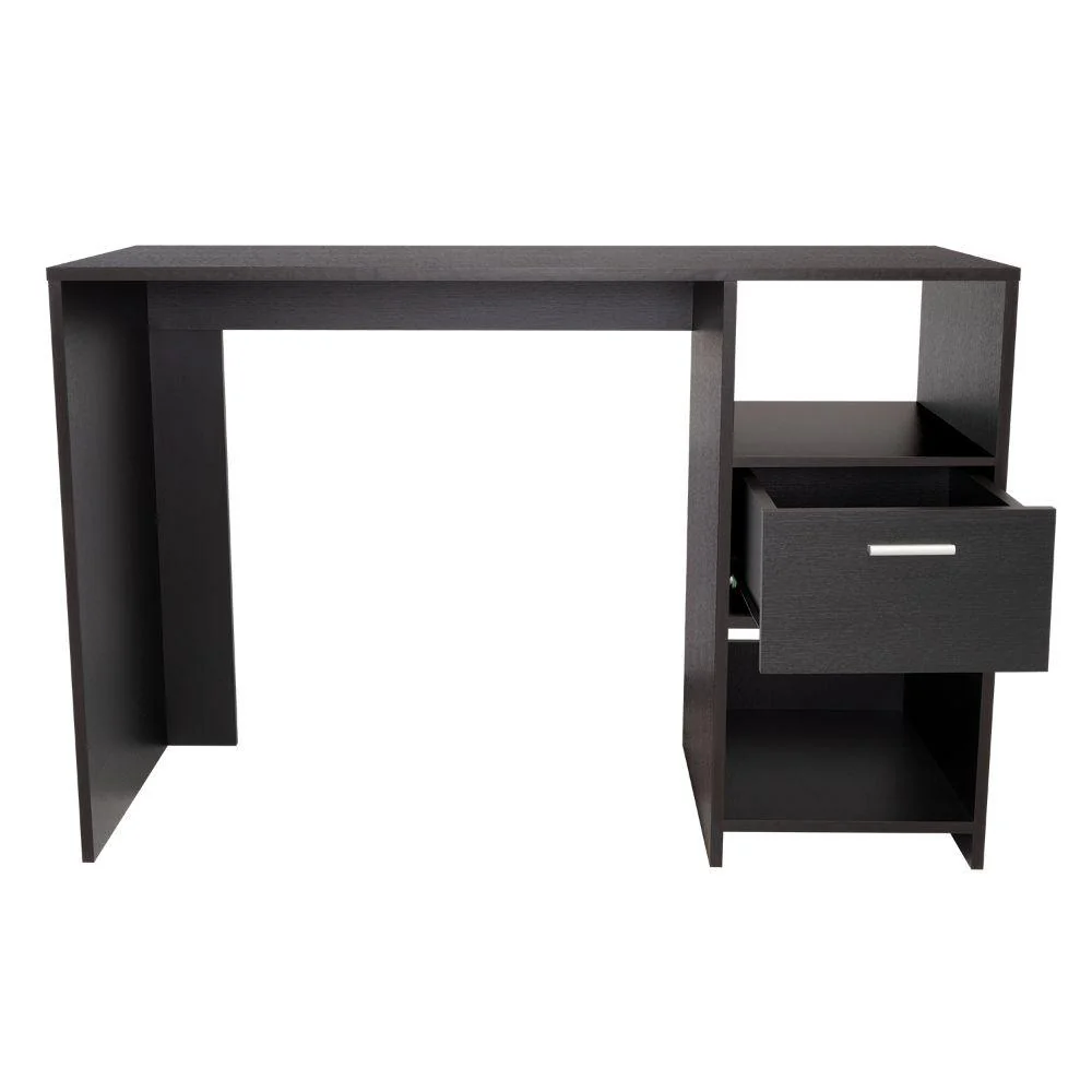 ESCRITORIO MALASIA, WENGUE, CON UN CAJÓN ARCHIVADOR Y DOS ENTREPAÑOS - Image 12