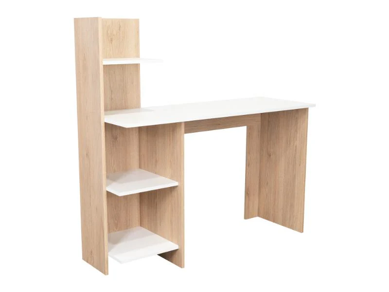 ESCRITORIO VILNA, ROVERE Y BLANCO, CON AMPLIA SUPERFICIE DE TRABAJO - Image 4