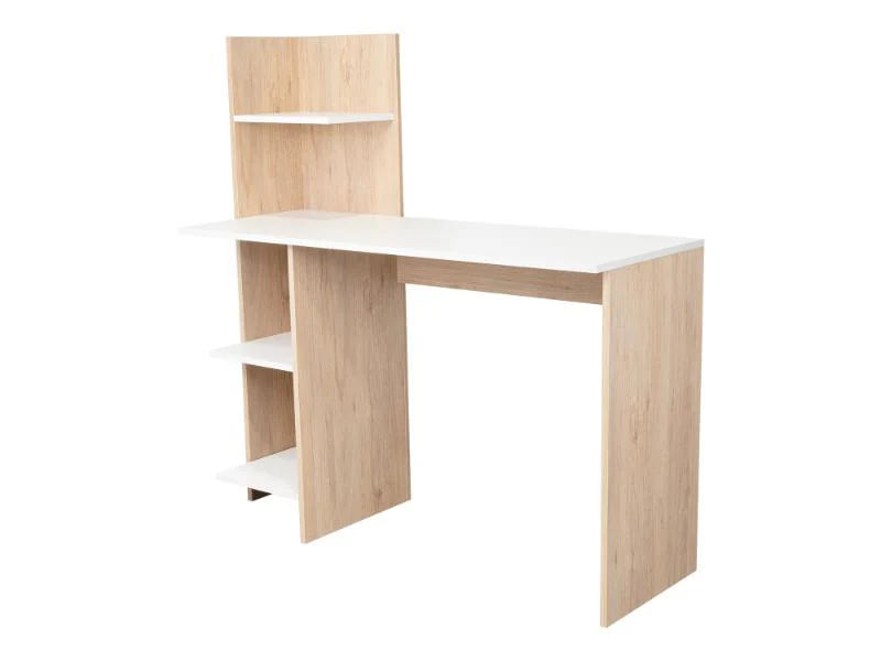 ESCRITORIO VILNA, ROVERE Y BLANCO, CON AMPLIA SUPERFICIE DE TRABAJO - Image 6