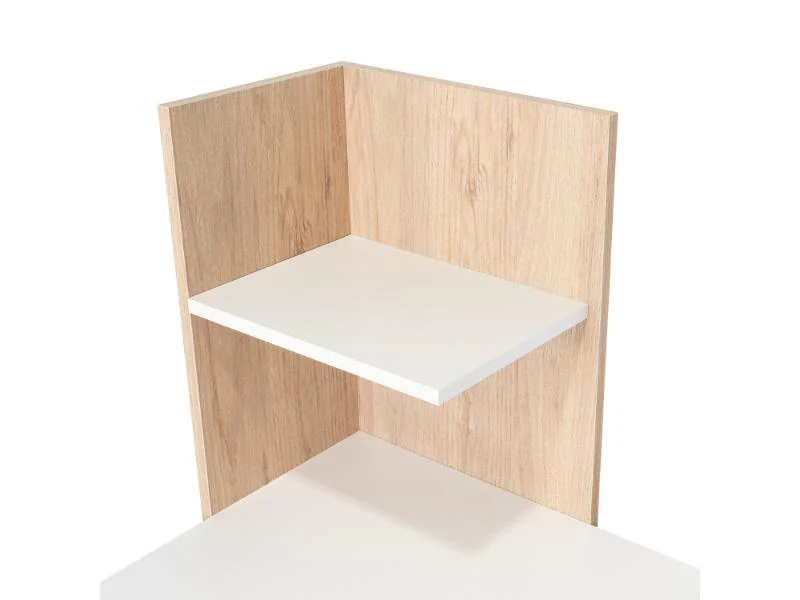 ESCRITORIO VILNA, ROVERE Y BLANCO, CON AMPLIA SUPERFICIE DE TRABAJO - Image 8