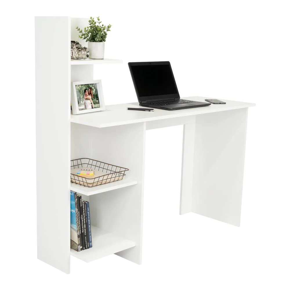 ESCRITORIO ¡WOW!, BLANCO DUQUEZA, CON CUATRO ENTREPAÑOS - Image 2