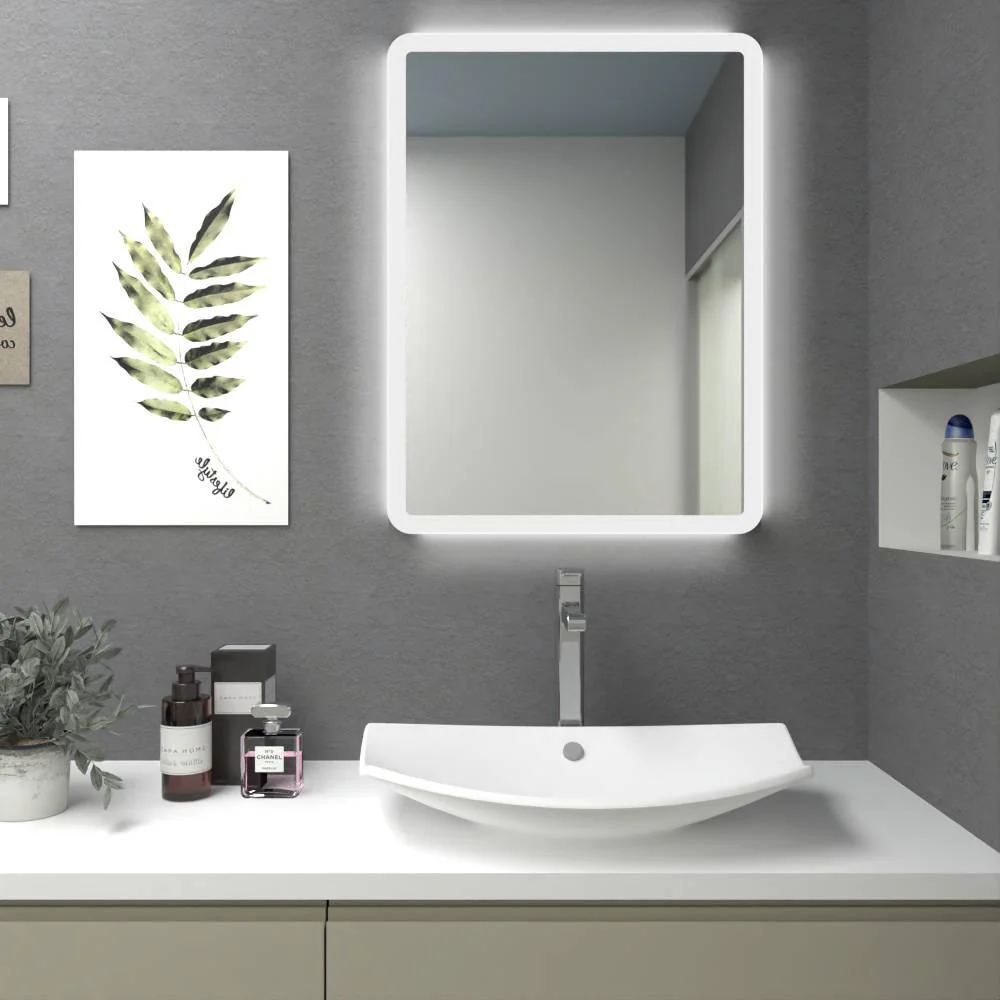 ESPEJO RECTANGULAR AREZZO, CON DISEÑO EN SANDBLASTING Y LUZ LED - Image 2