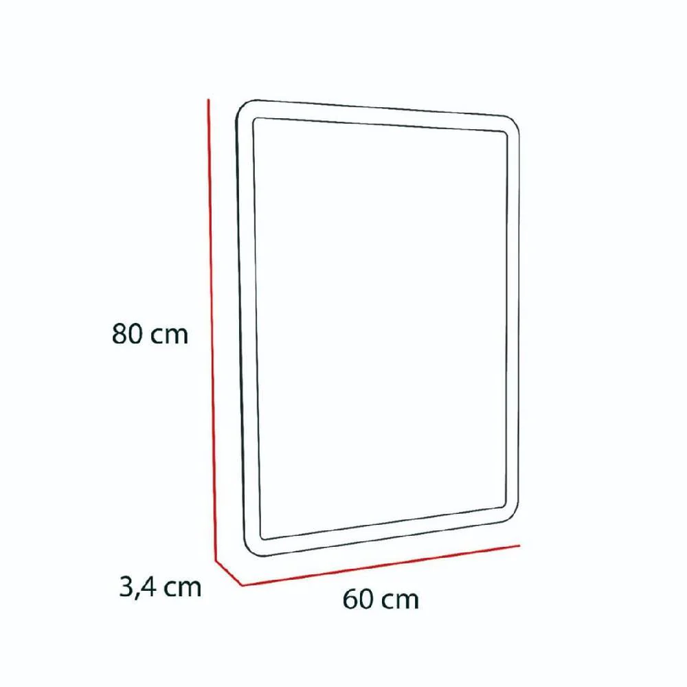 ESPEJO RECTANGULAR AREZZO, CON DISEÑO EN SANDBLASTING Y LUZ LED - Image 5