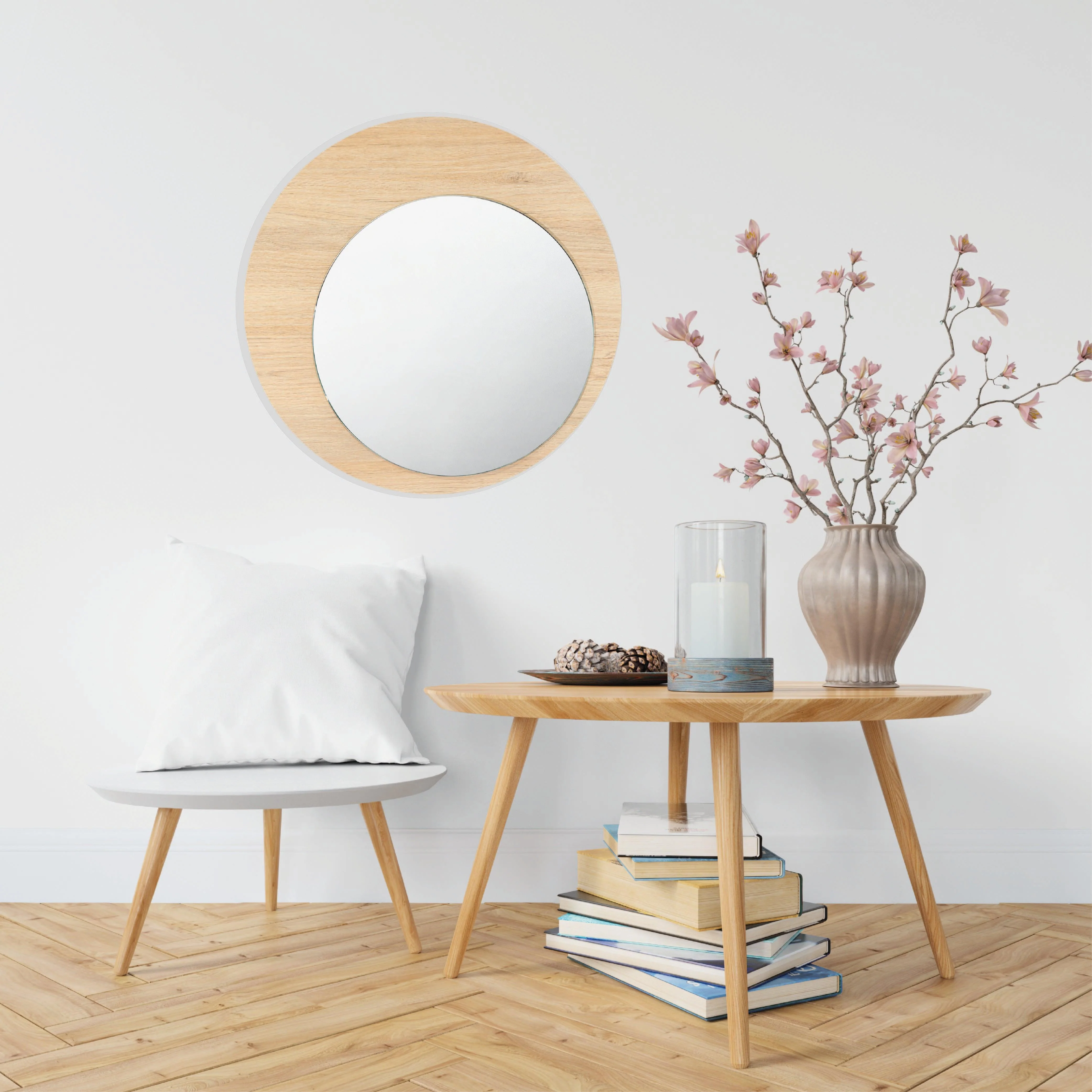 ESPEJO CIRCULAR ARY 60, DISEÑO MODERNO