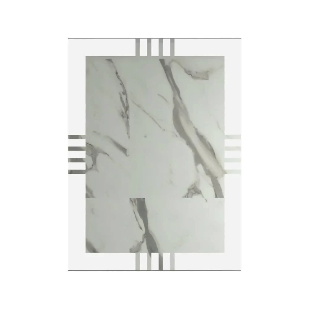 ESPEJO RECTANGULAR DALI, GRIS, CON DISEÑO EN SANDBLASTING - Image 4
