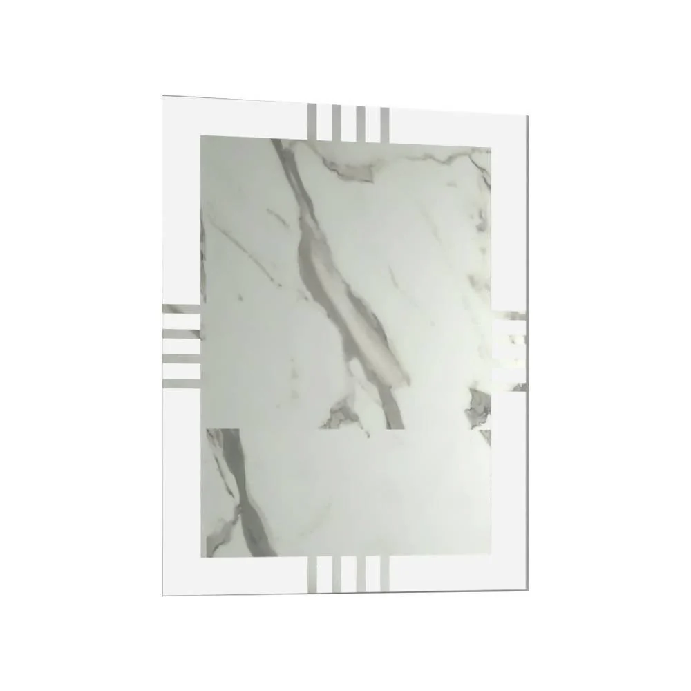 ESPEJO RECTANGULAR DALI, GRIS, CON DISEÑO EN SANDBLASTING - Image 5