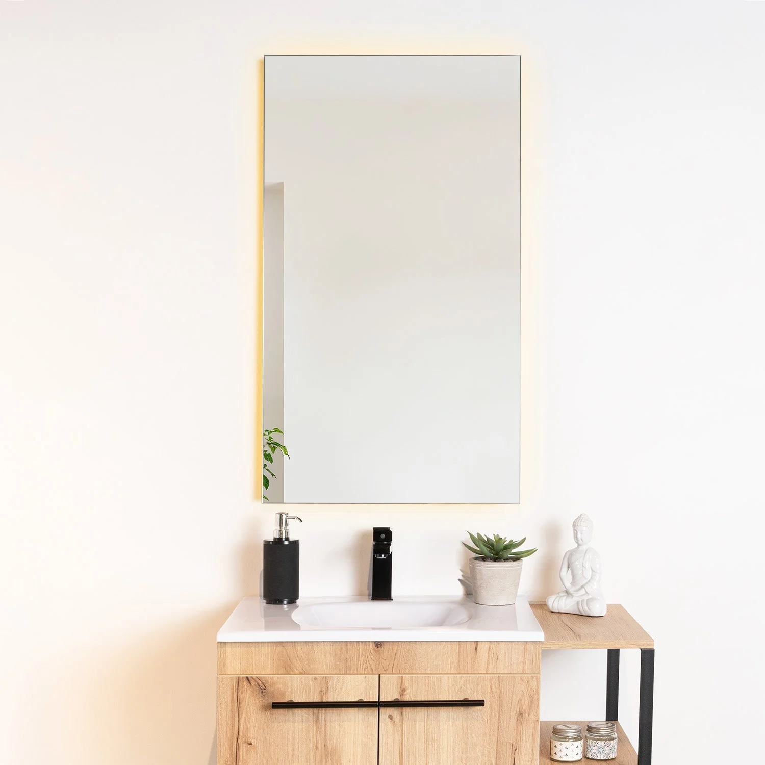 ESPEJO RECTANGULAR GARDA, GRIS, DISEÑO MODERNO - Image 3