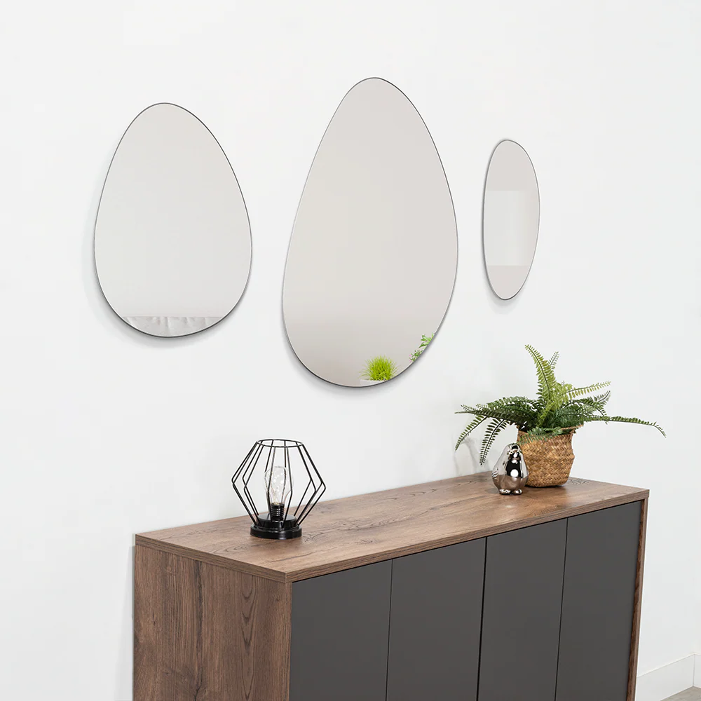 ESPEJO IRREGULAR GOCCE, GRIS, DISEÑO MODERNO - Image 10