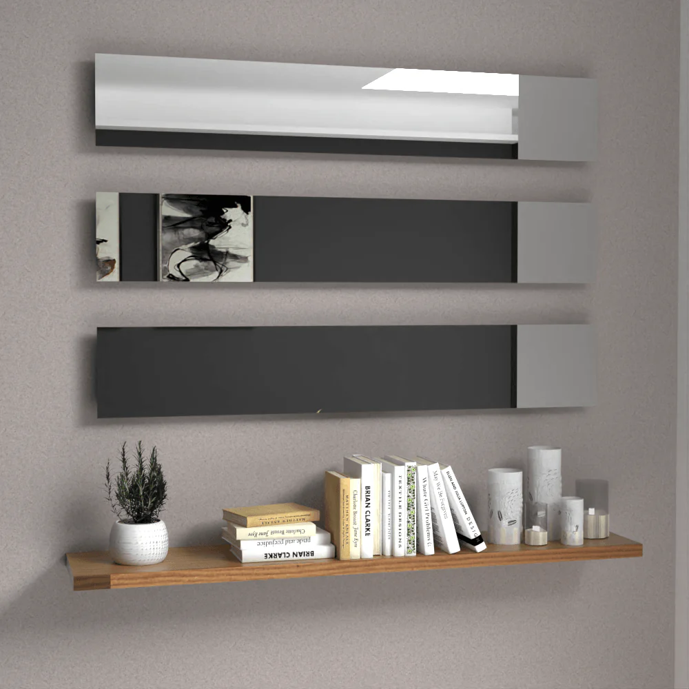 ESPEJO RECTANGULAR ATENAS, CAPRI 75, ENSAMBLE A LA PARED CON CINTA DOBLE FAZ