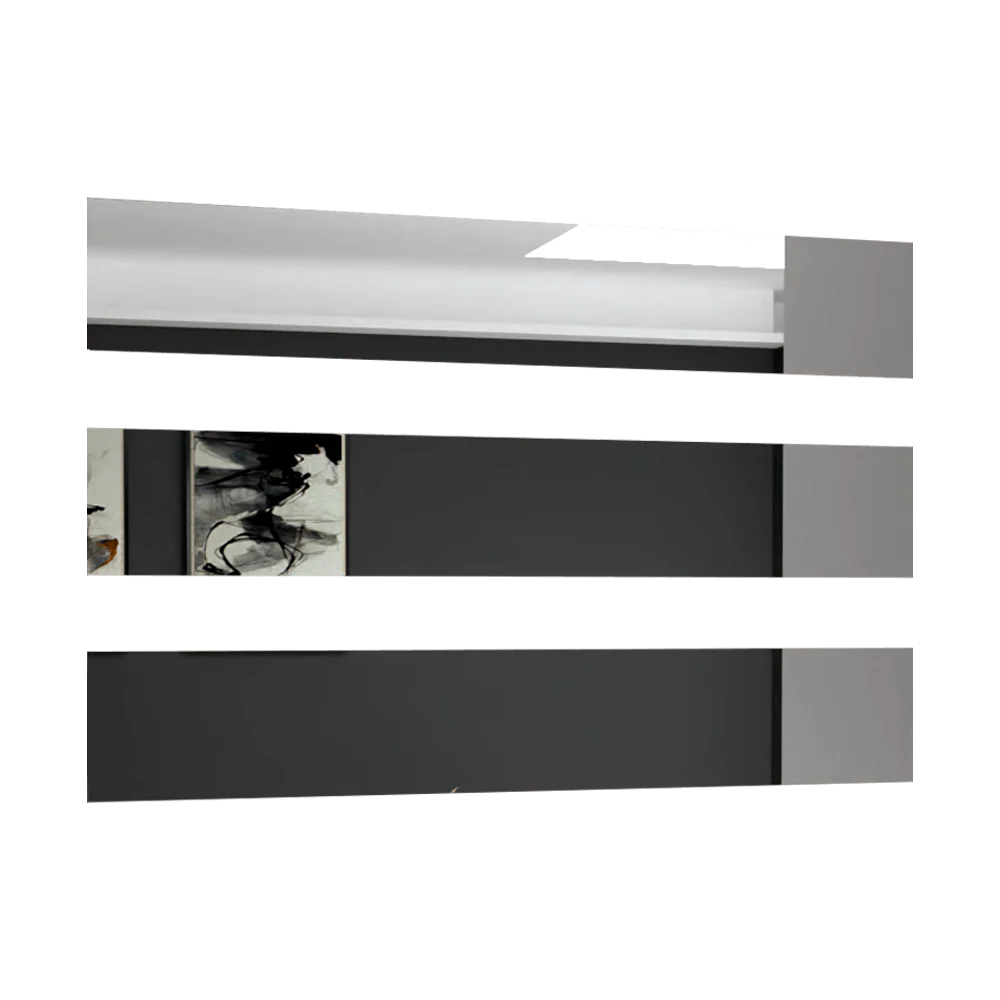 ESPEJO RECTANGULAR ATENAS, CAPRI 75, ENSAMBLE A LA PARED CON CINTA DOBLE FAZ - Image 3