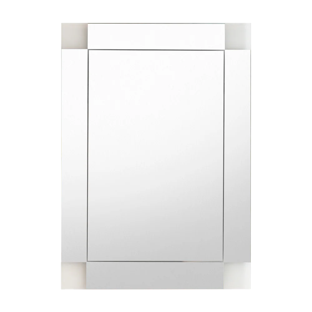 ESPEJO RECTANGULAR GENOVA, CAPRI 75, ENSAMBLE A LA PARED CON DISEÑO EN SANDBLASTING - Image 2