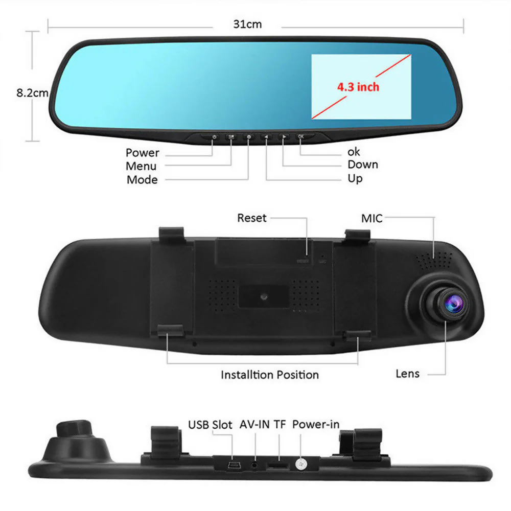 ESPEJO RETROVISOR CON CÁMARA FULL HD + CÁMARA TRASERA - Image 5