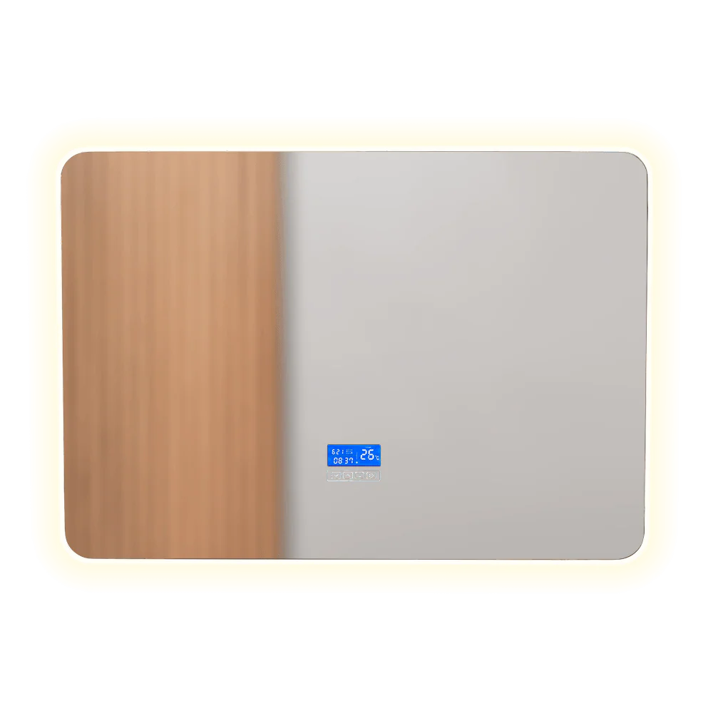 ESPEJO RECTANGULAR TEMPO, PANTALLA TOUCH INDICA FECHA, HORA Y TEMPERATURA - Image 3