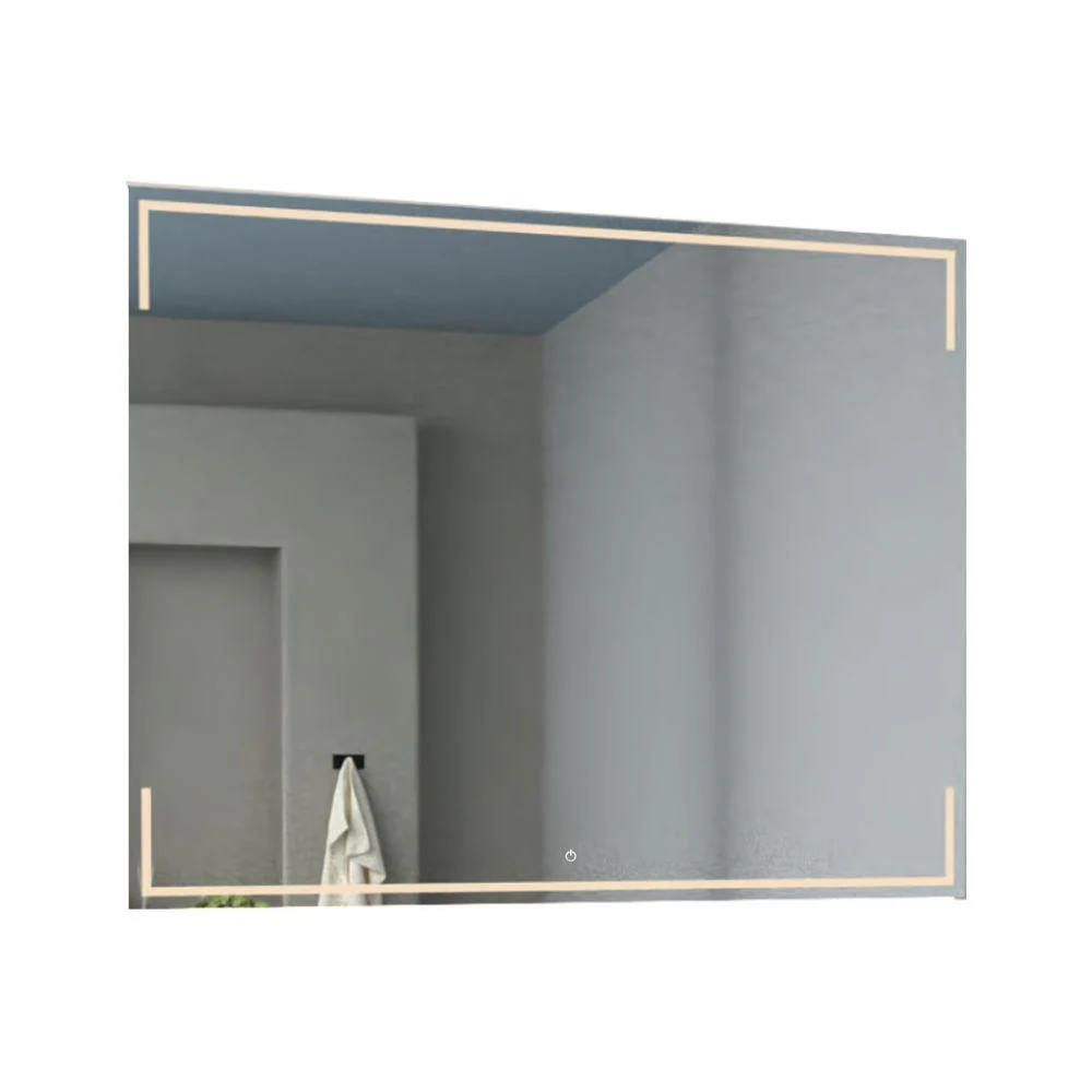 ESPEJO RECTANGULAR TERRANOVA, GRIS, CON LUZ LED Y BOTÓN TOUCH - Image 3