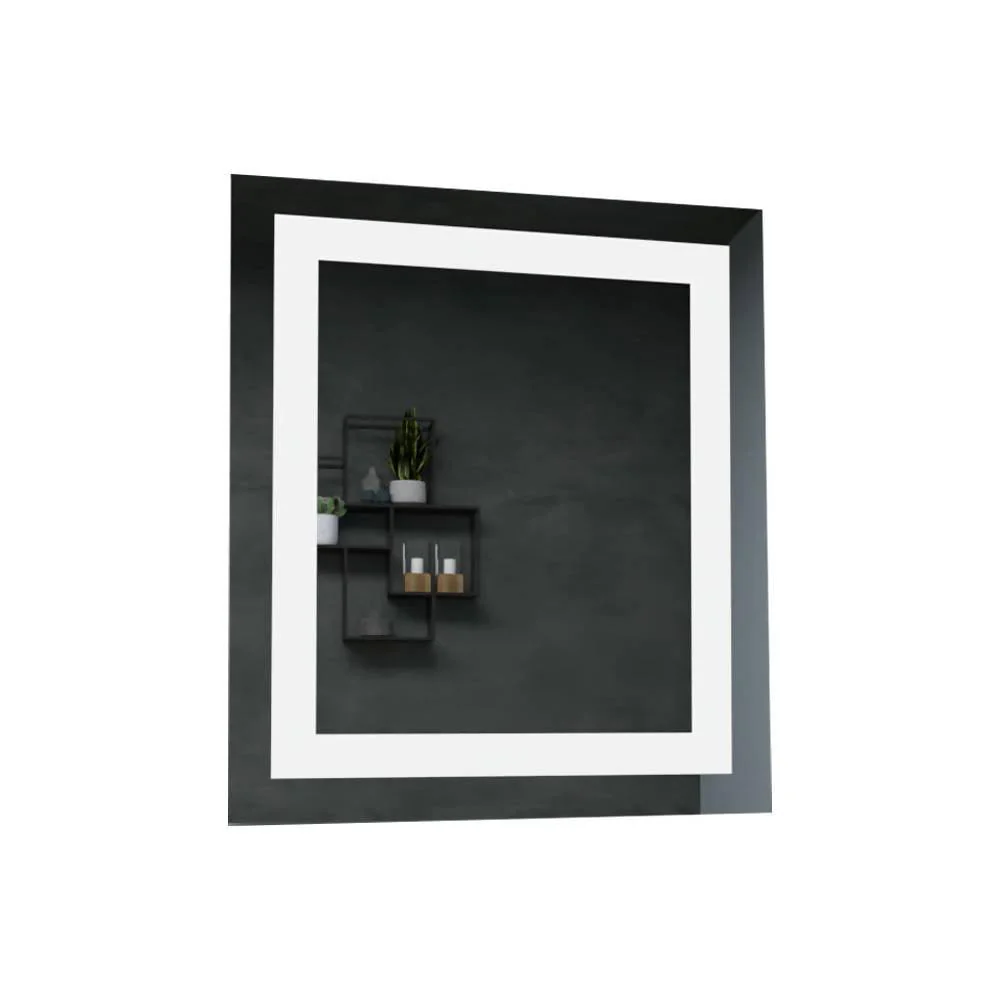 ESPEJO RECTANGULAR, GRIS, CON LUZ LED Y DISEÑO EN SANDBLASTING - Image 4