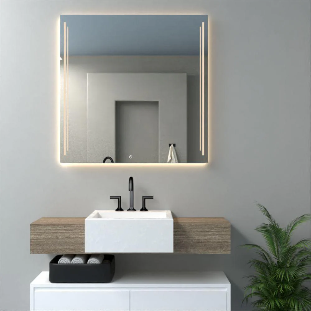 ESPEJO TORONTO LED+TOUCH, RECTANGULAR CON DISEÑO EN SANDBLASTING - Image 2