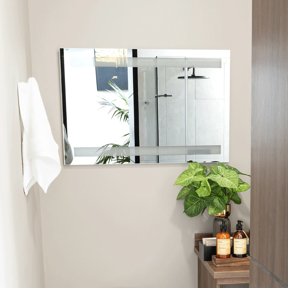 ESPEJO RECTANGULAR UDINE, GRIS, DISEÑO MODERNO - Image 3