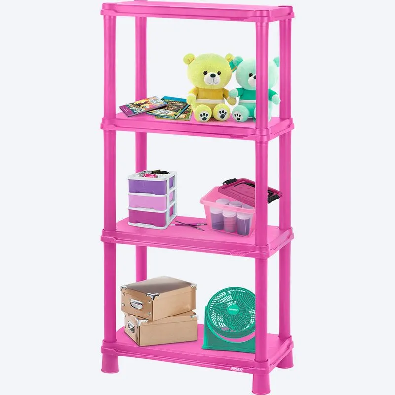 Estante Infantil de 4 Niveles 12" Rosado Fuerte - Image 3