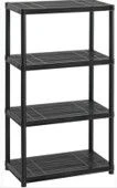 Estante multifuncional de 4 Niveles Solido 15" Negro