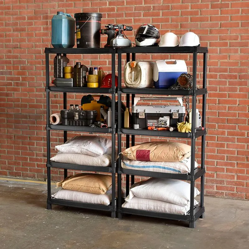 Estantería multifuncional de 5 Niveles Ventilada 18" Negro - Image 3